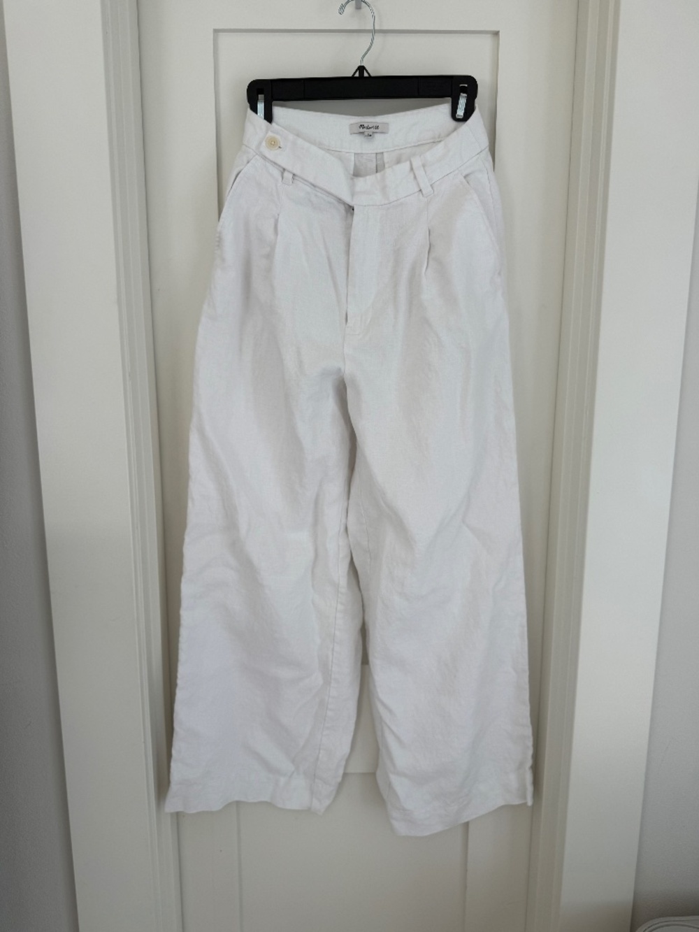 Madewell White Linen Pants